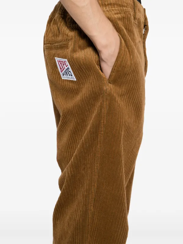 AAPE BY *A BATHING APE® Corduroy Trousers Brown FARFETCH EG