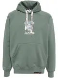 AAPE BY *A BATHING APE® moonface-logo hoodie - Green