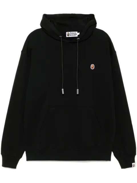 A BATHING APE® logo patched hoodie