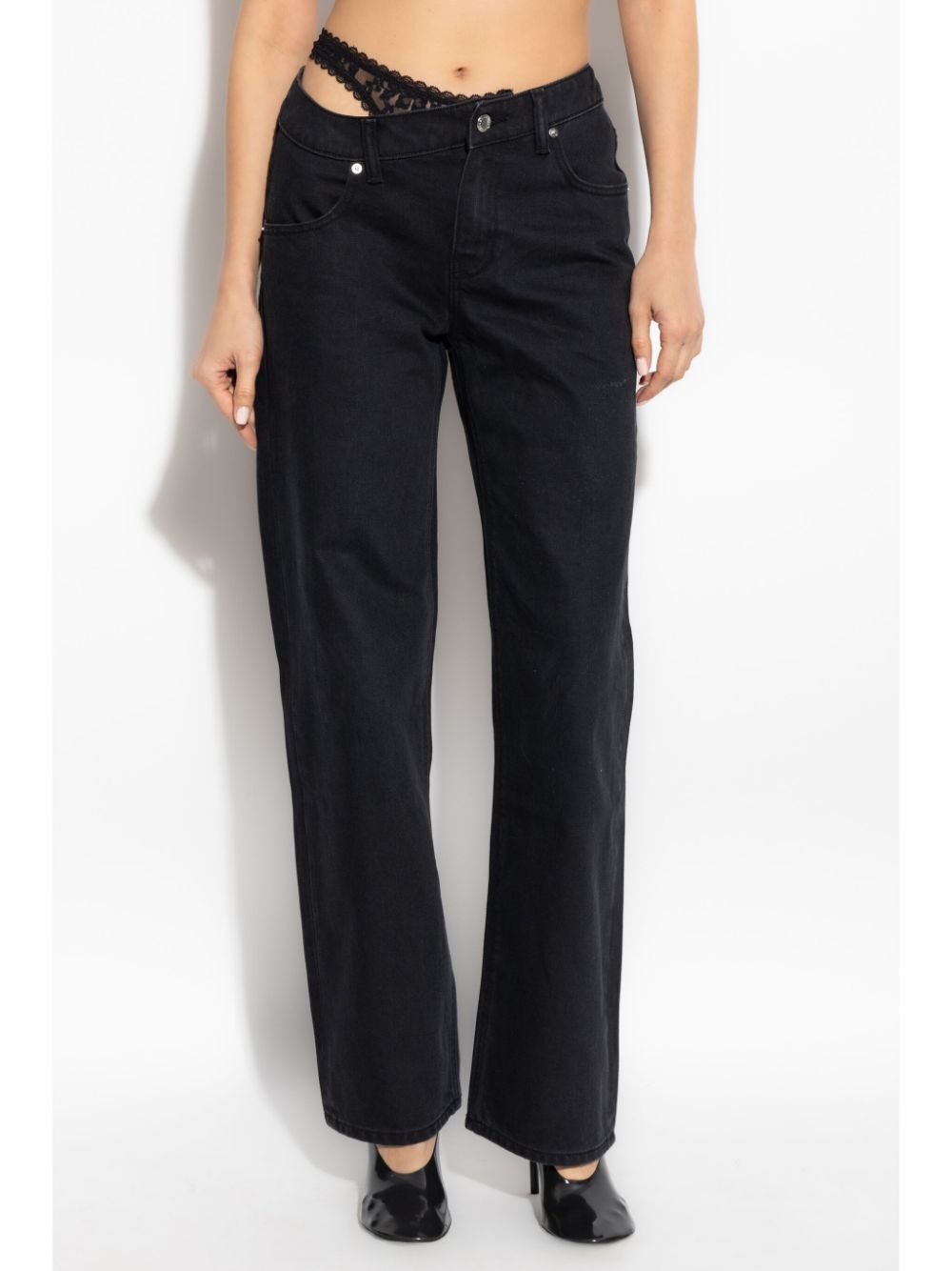 Alexander Wang lace-detailing straight jeans Women