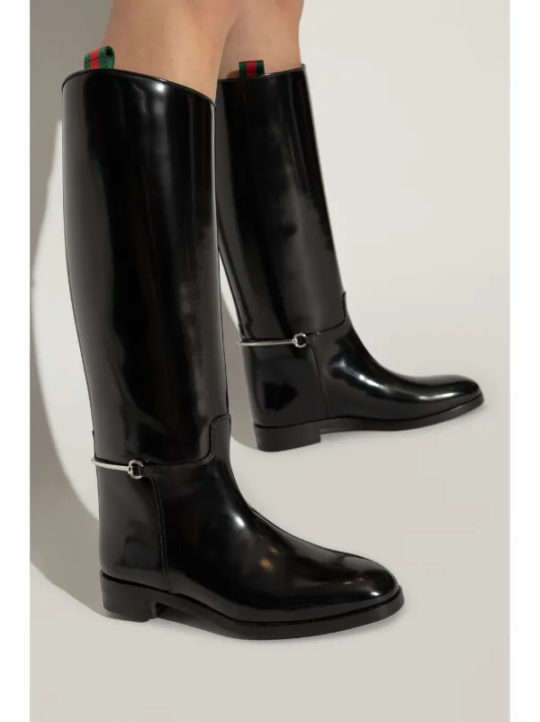 【関税込み】gucci 'mezzo horsebit' boots Gucci 'mezzo Horsebit' Boots | italist