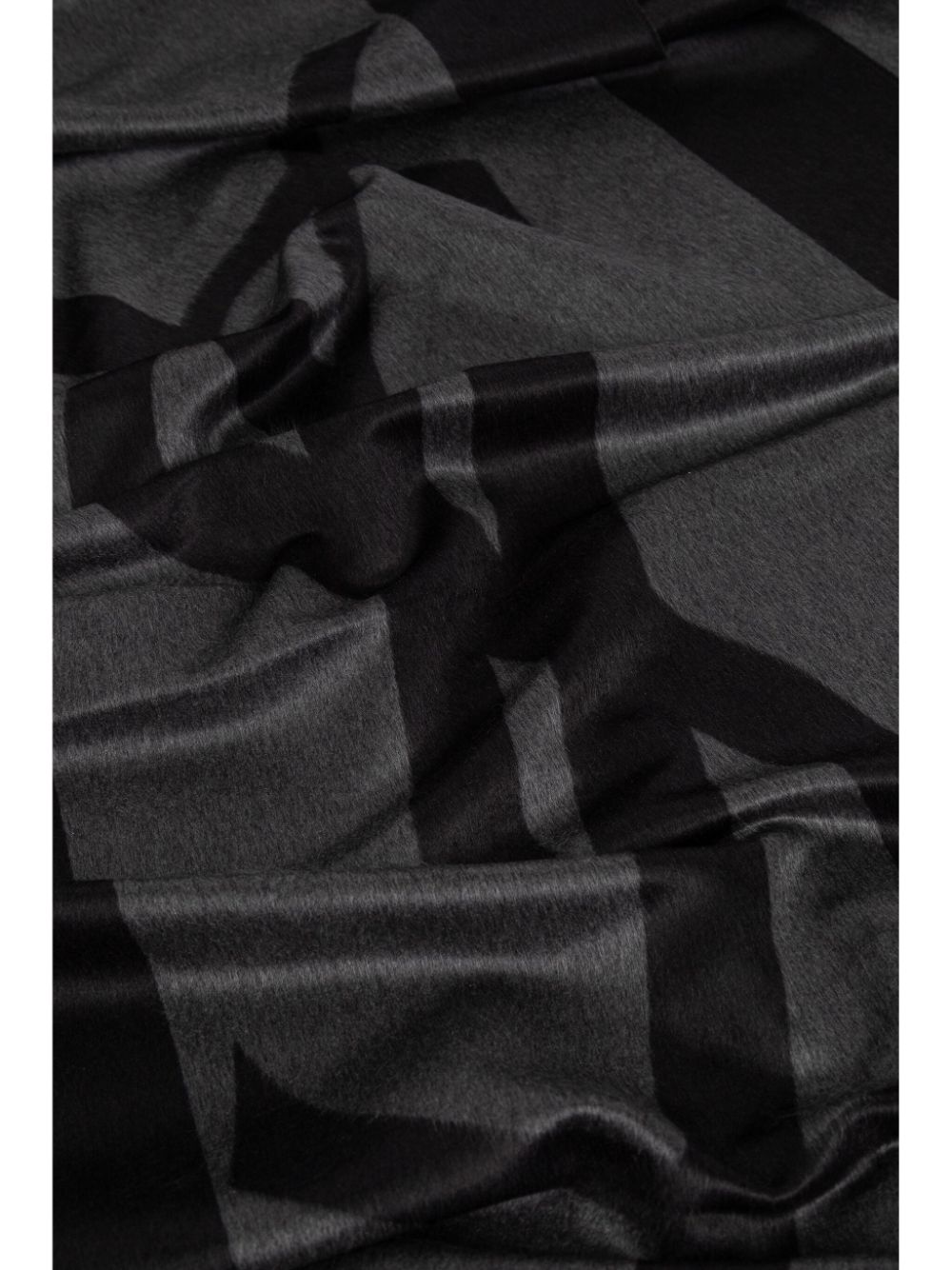 Shop Saint Laurent Cassandre Scarf In Black