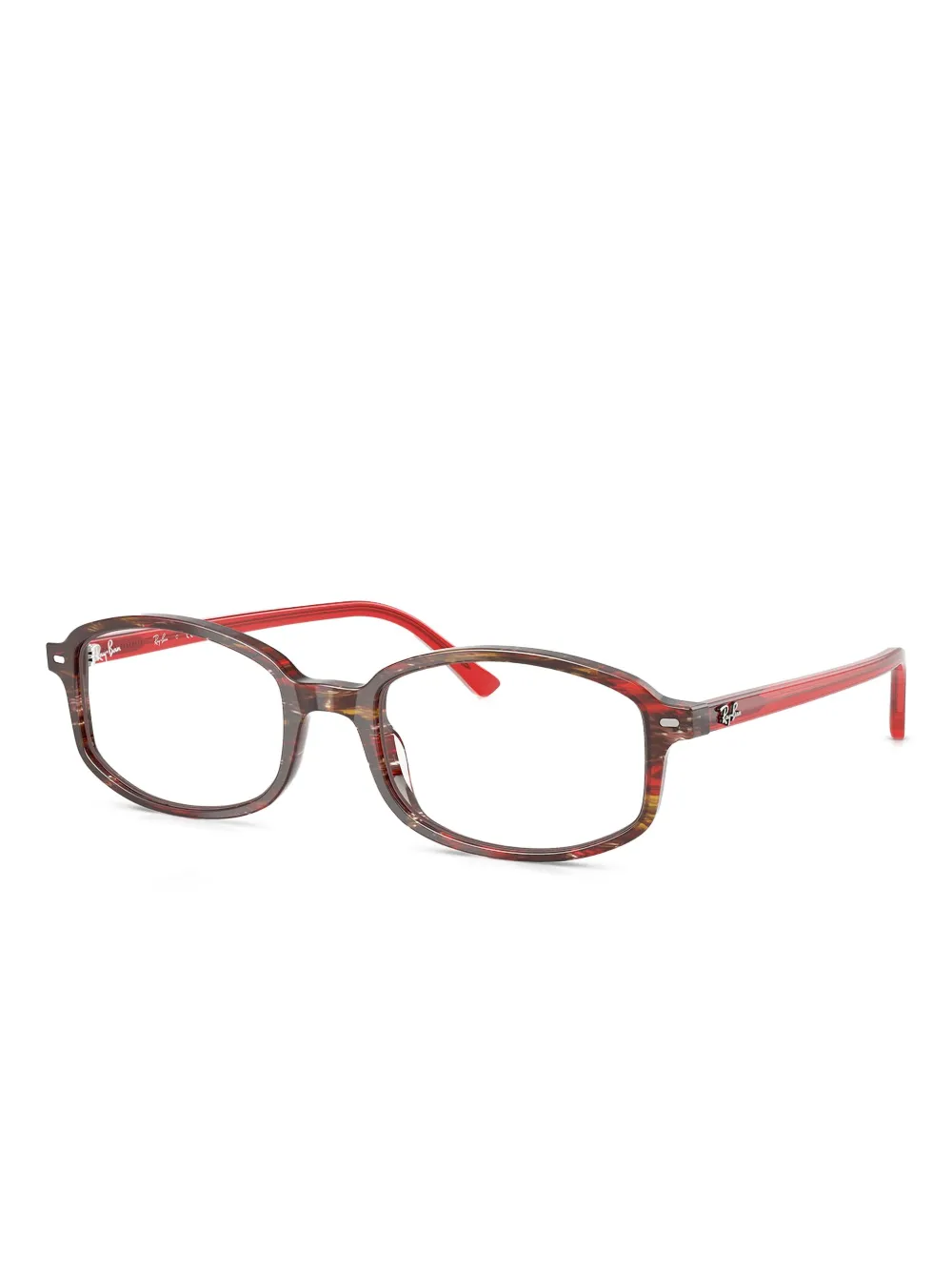 Ray-Ban Bril met rechthoekig montuur Bruin