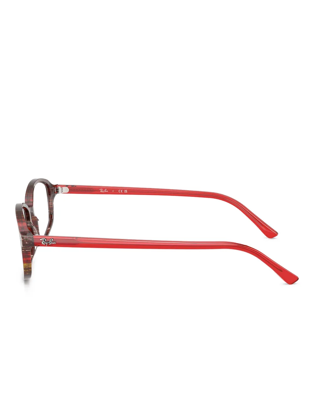 Ray-Ban Bril met rechthoekig montuur Bruin