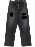 AMBUSH graphic-print jeans - Black