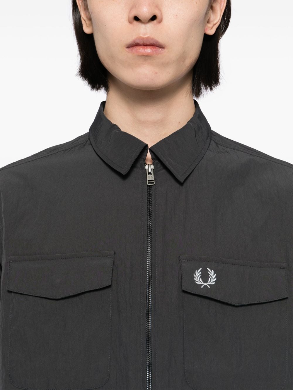 FRED PERRY ZIP-UP SHIRT JACKET 