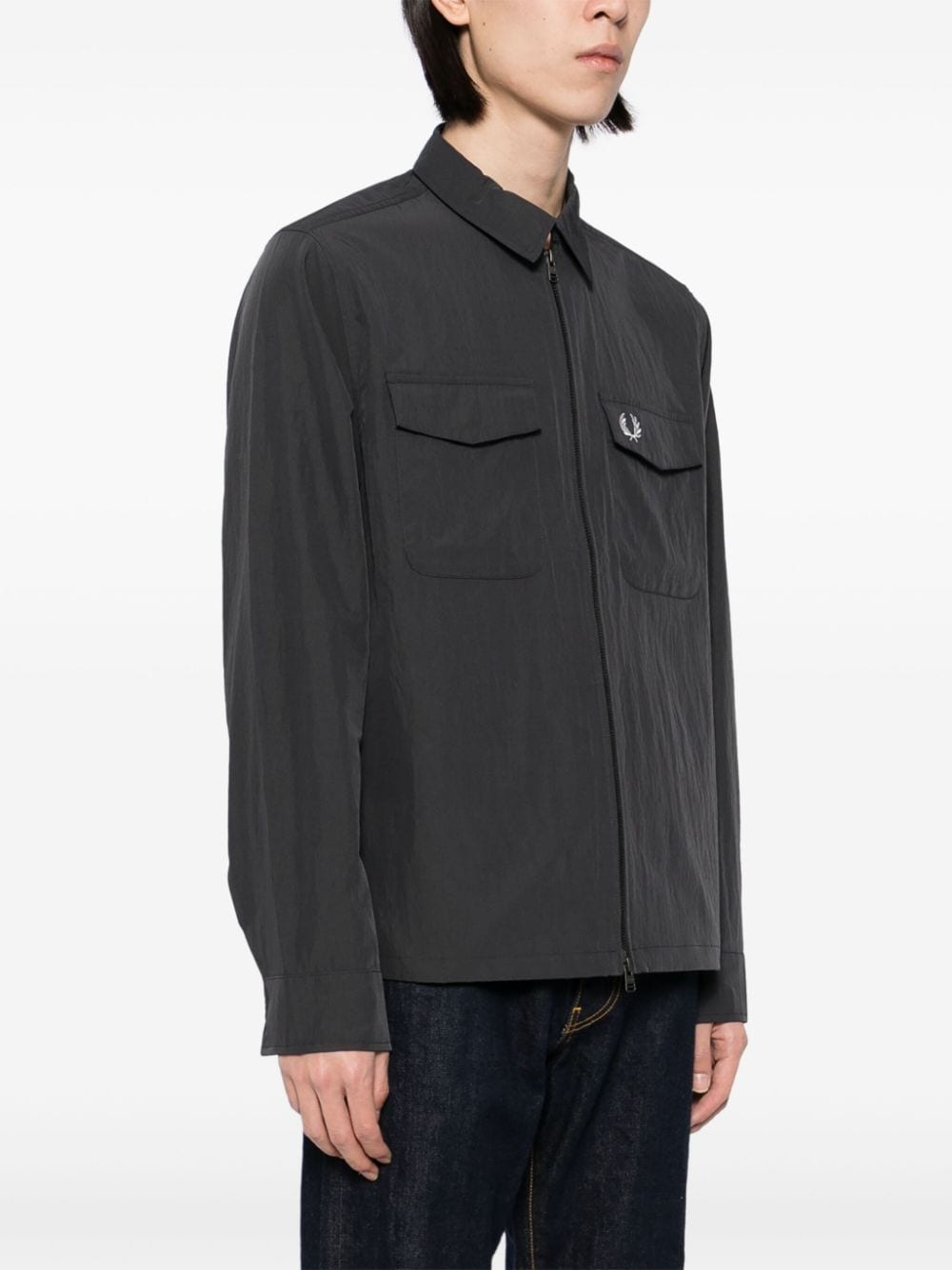 FRED PERRY ZIP-UP SHIRT JACKET 