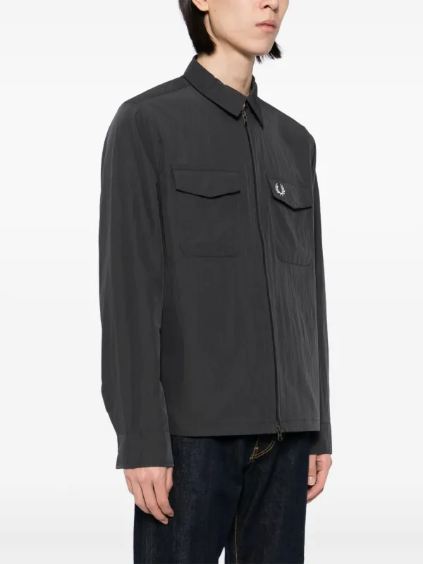 Fred Perry ジップアップ シャツジャケット | グレー | FARFETCH JP