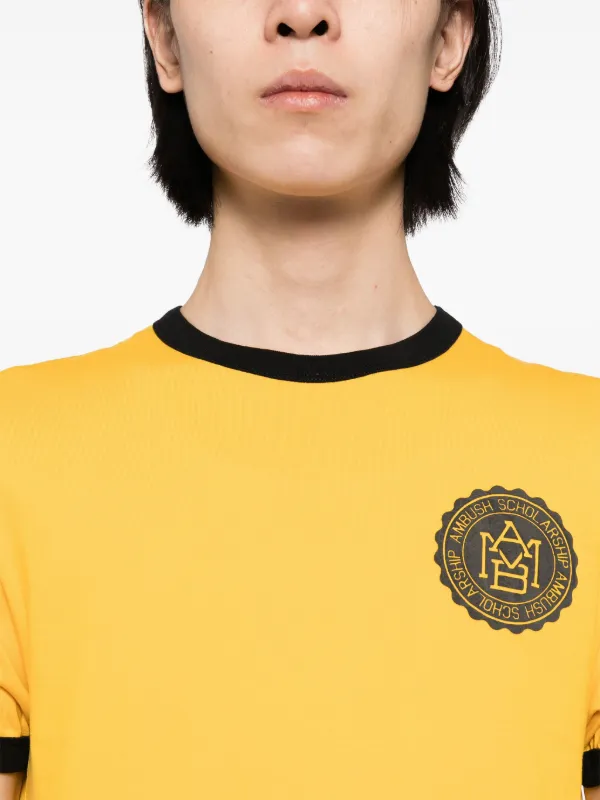 AMBUSH ロゴ Tシャツ | イエロー | FARFETCH JP