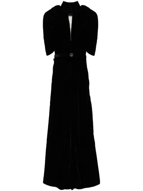 Saiid Kobeisy velvet jumpsuit