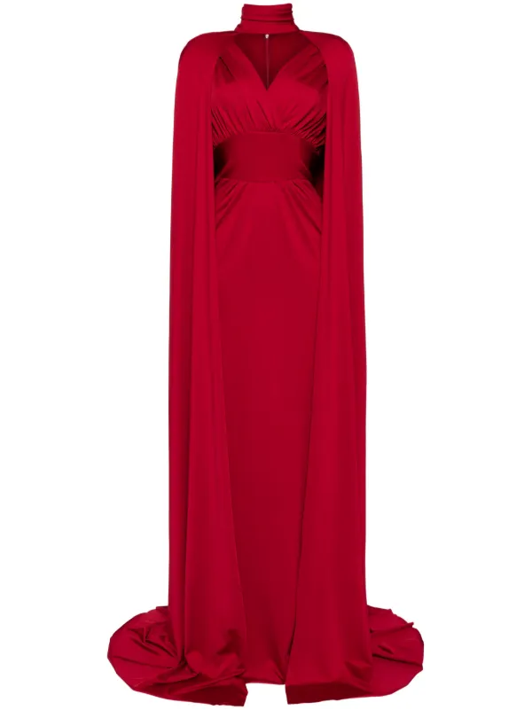 Saiid Kobeisy Jersey Dress | Red | FARFETCH