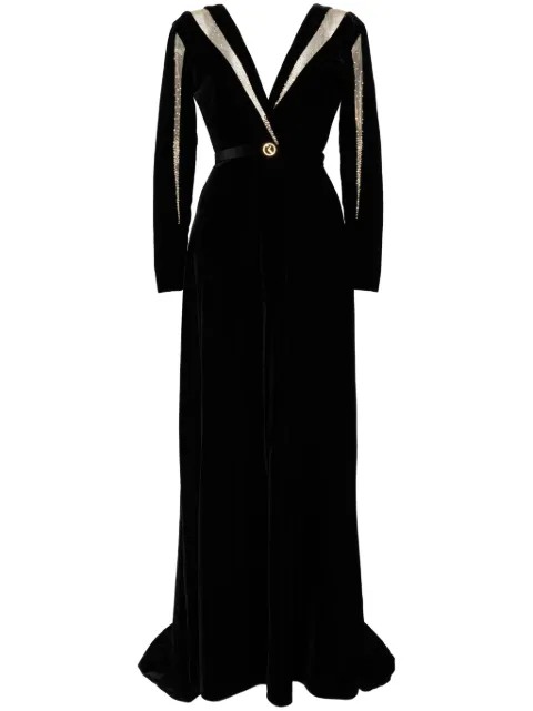 Saiid Kobeisy velvet long dress