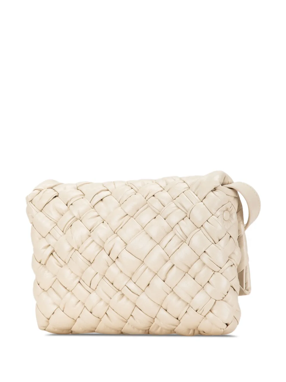 Bottega Veneta Pre-Owned 2012-2023 kleine Intrecciato Rumple Messenger crossbodytas - Wit