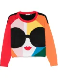alice + olivia Gleeson Staceface sweater - Black