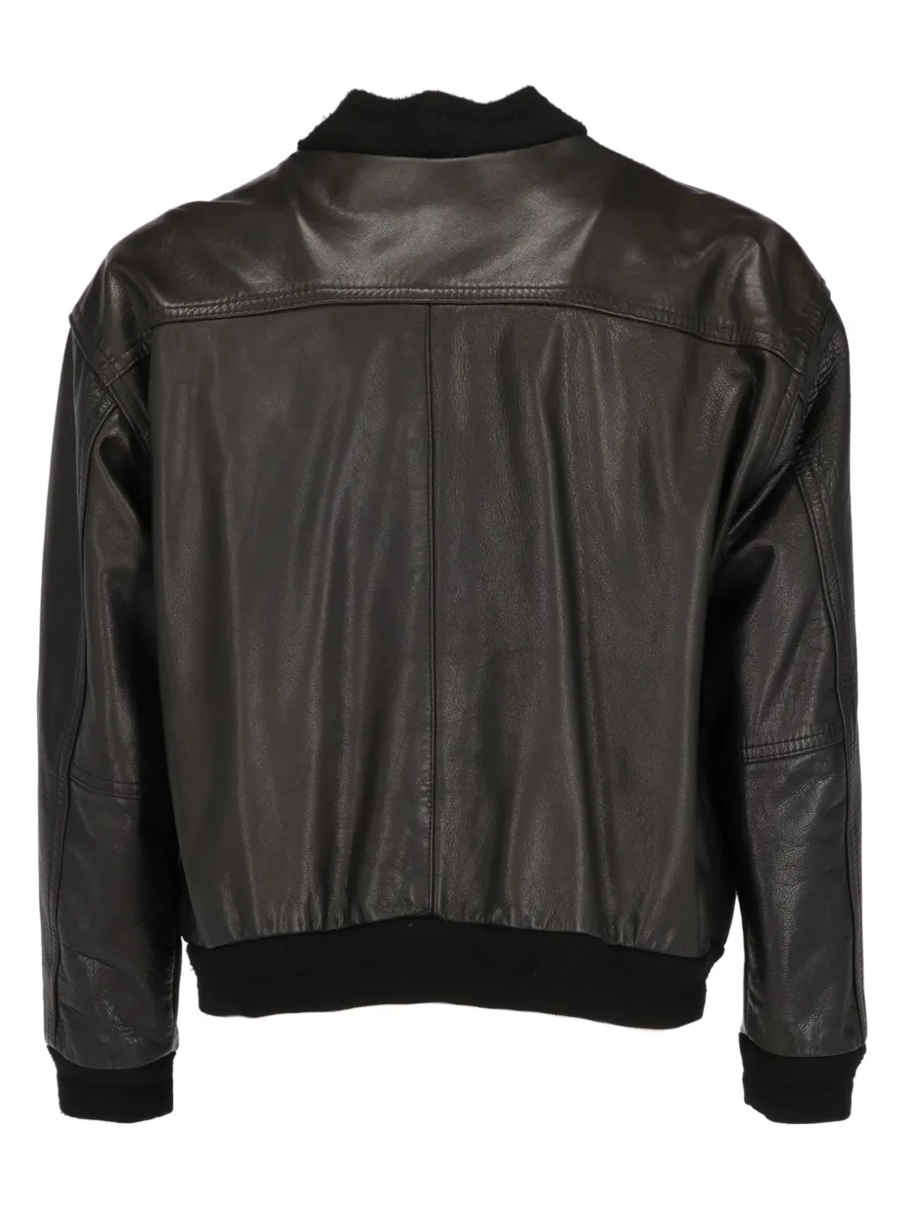 A.N.G.E.L.O. Vintage Cult 1980 leather bomber jacket - Zwart