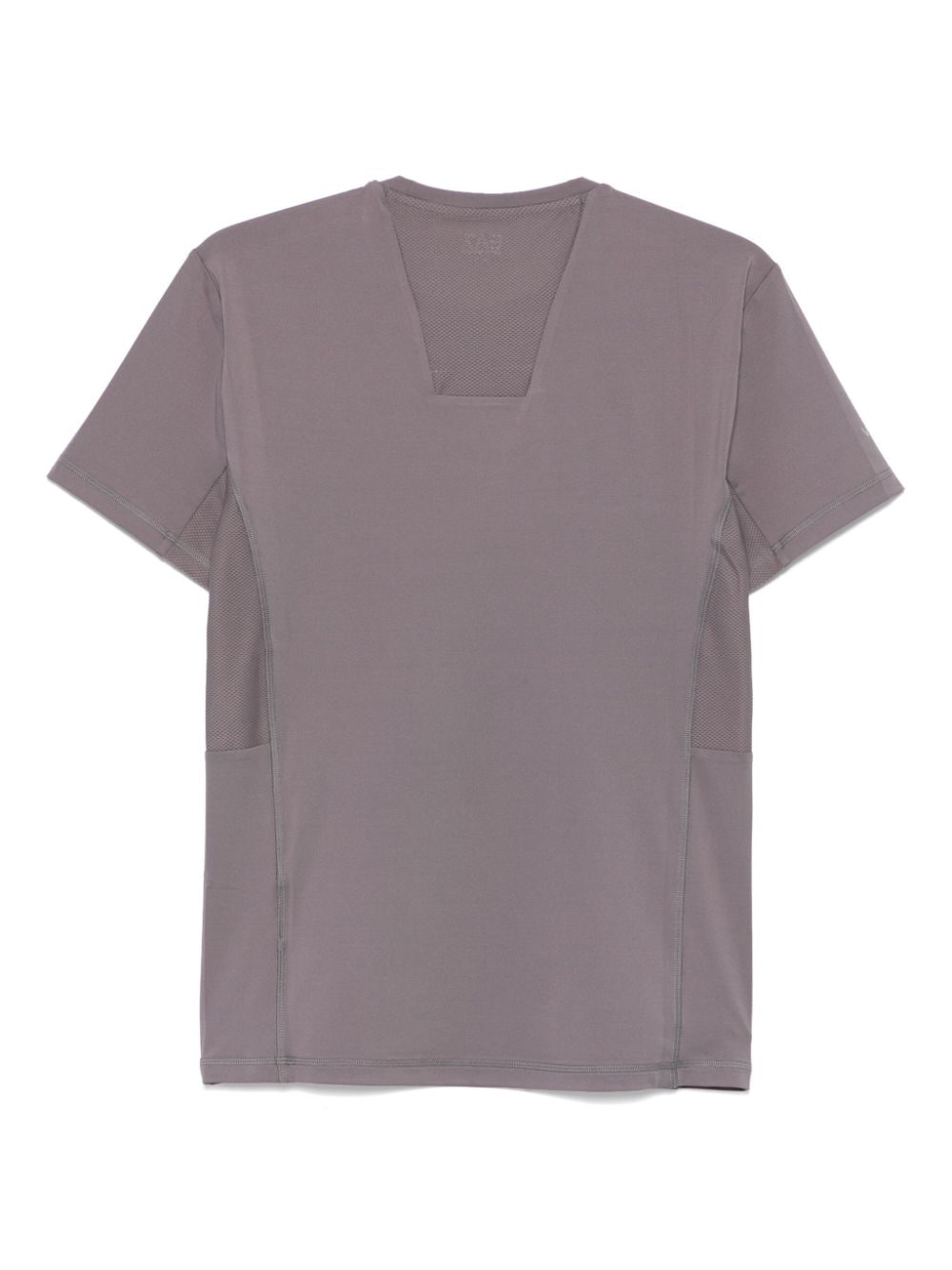 Shop Ea7 Raised-logo T-shirt In Grey