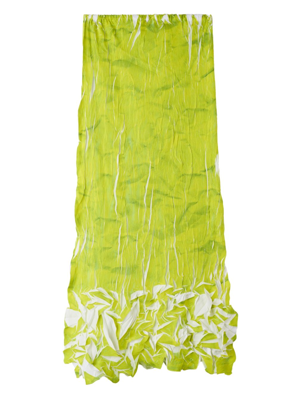 Sunnei print pleated skirt - Groen