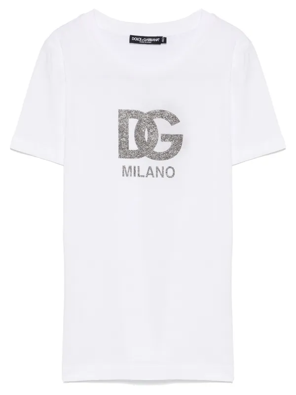 Dolce & Gabbana Camiseta Com Estampa De Logo | Branco | FARFETCH BR