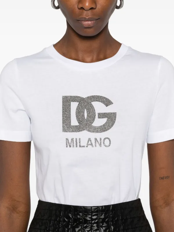 Dolce & Gabbana Camiseta Com Estampa De Logo | Branco | FARFETCH BR