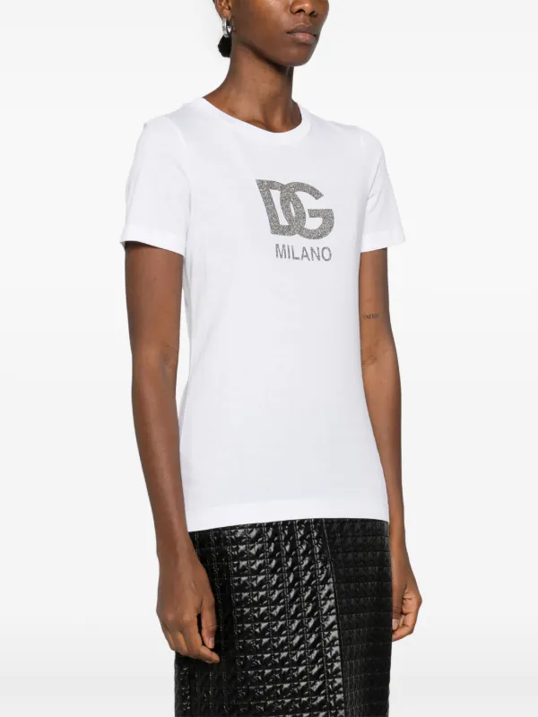 Dolce & Gabbana Camiseta Com Estampa De Logo | Branco | FARFETCH BR