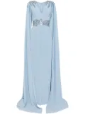 Saiid Kobeisy crepe dress - Blue