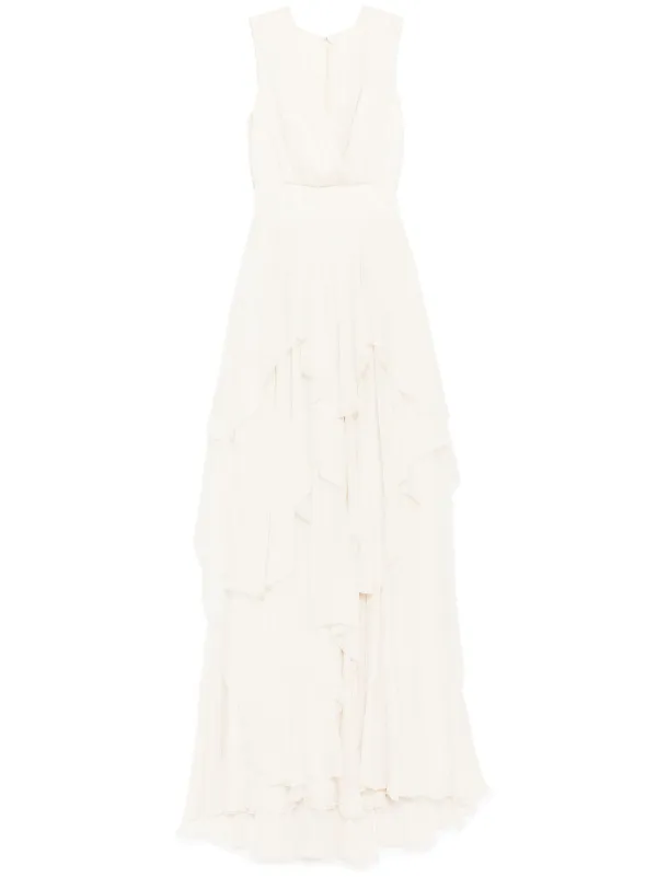 white croched dress MIKUTA | The Ecru Short Crochet Dress | Designer Clothes & Apparel | M