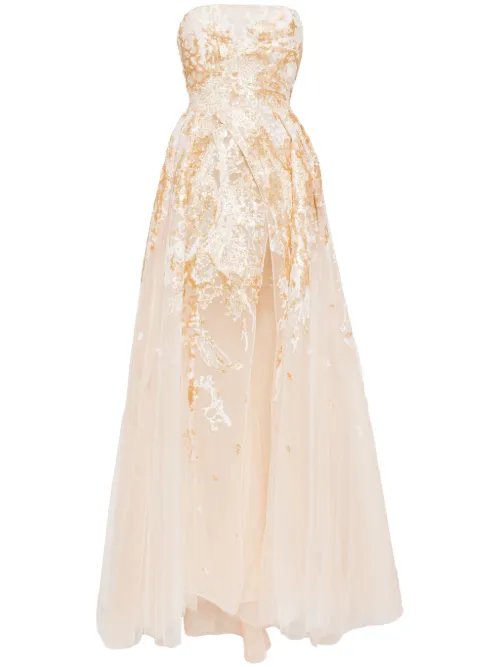 Robe à broderies - Saiid Kobeisy - Modalova