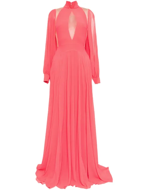 Saiid Kobeisy vestido de crepé georgette