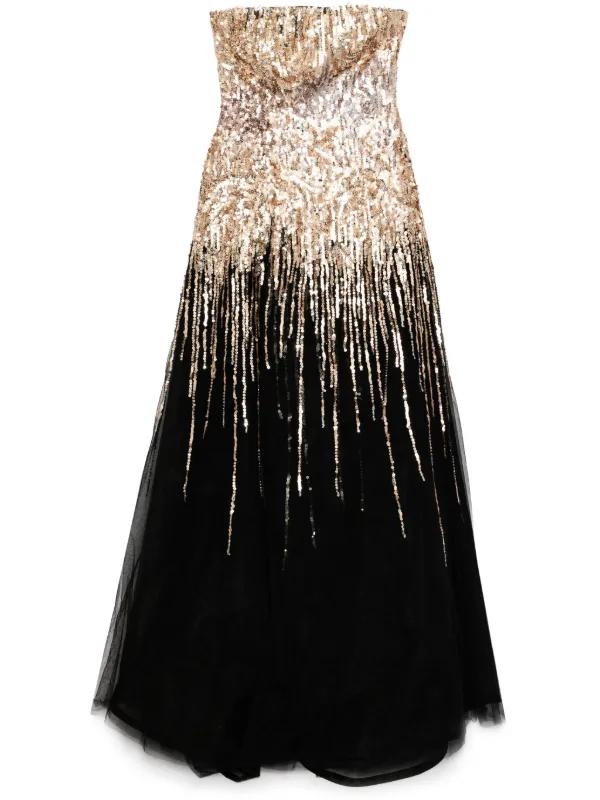 Saiid Kobeisy Embroidered Dress | Black | FARFETCH RO
