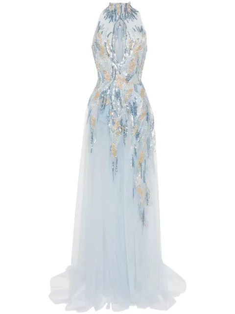 Saiid Kobeisy robe à broderies