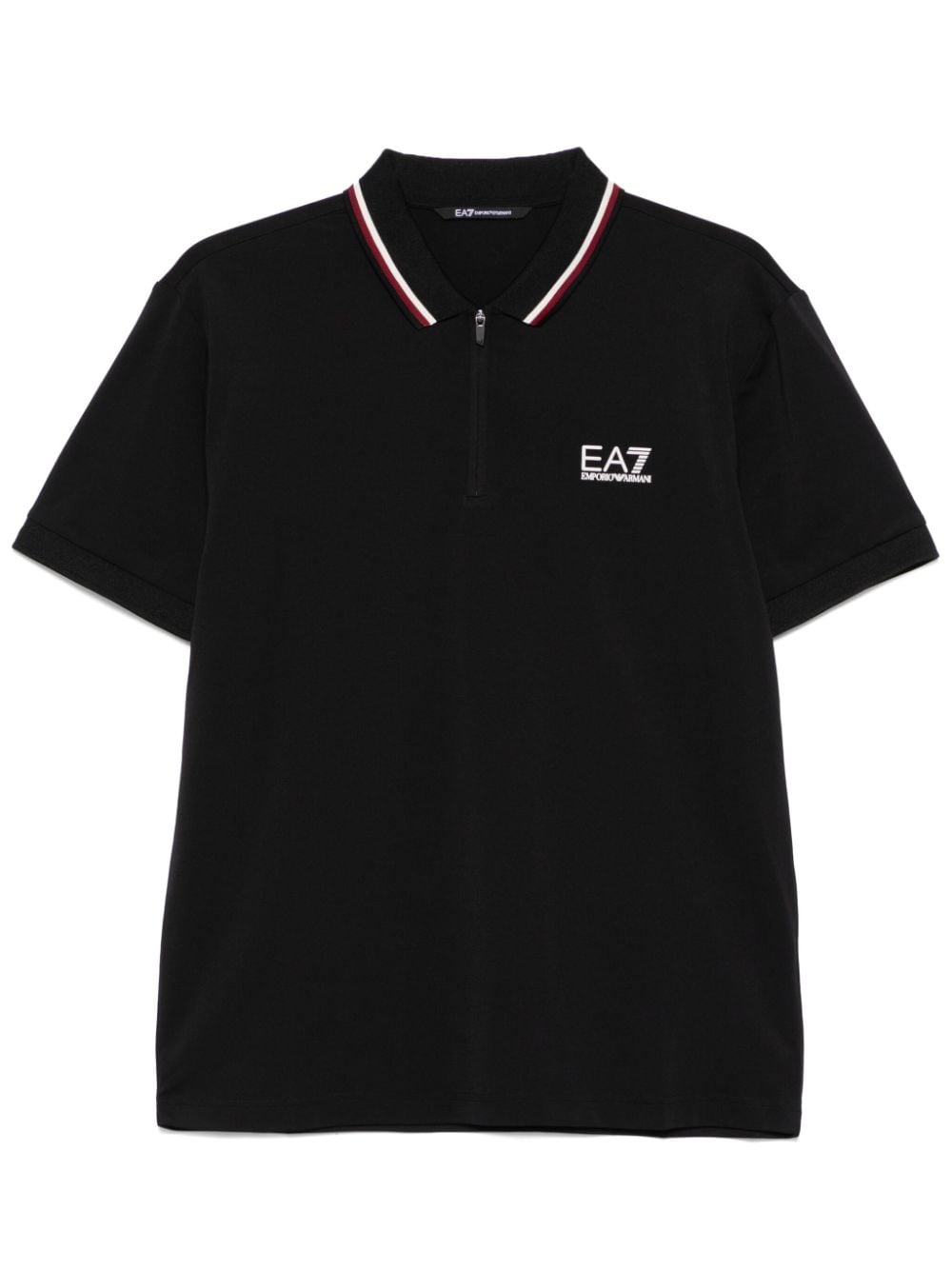 raised-logo polo shirt