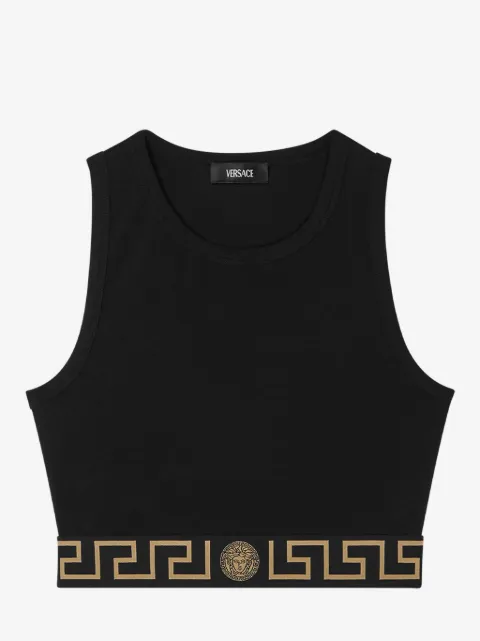 Versace top corto Greca Border