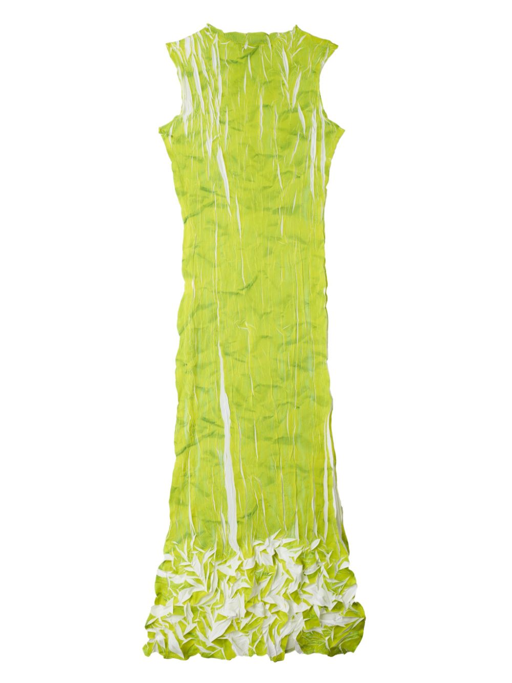 Sunnei pleated maxi dress - Groen