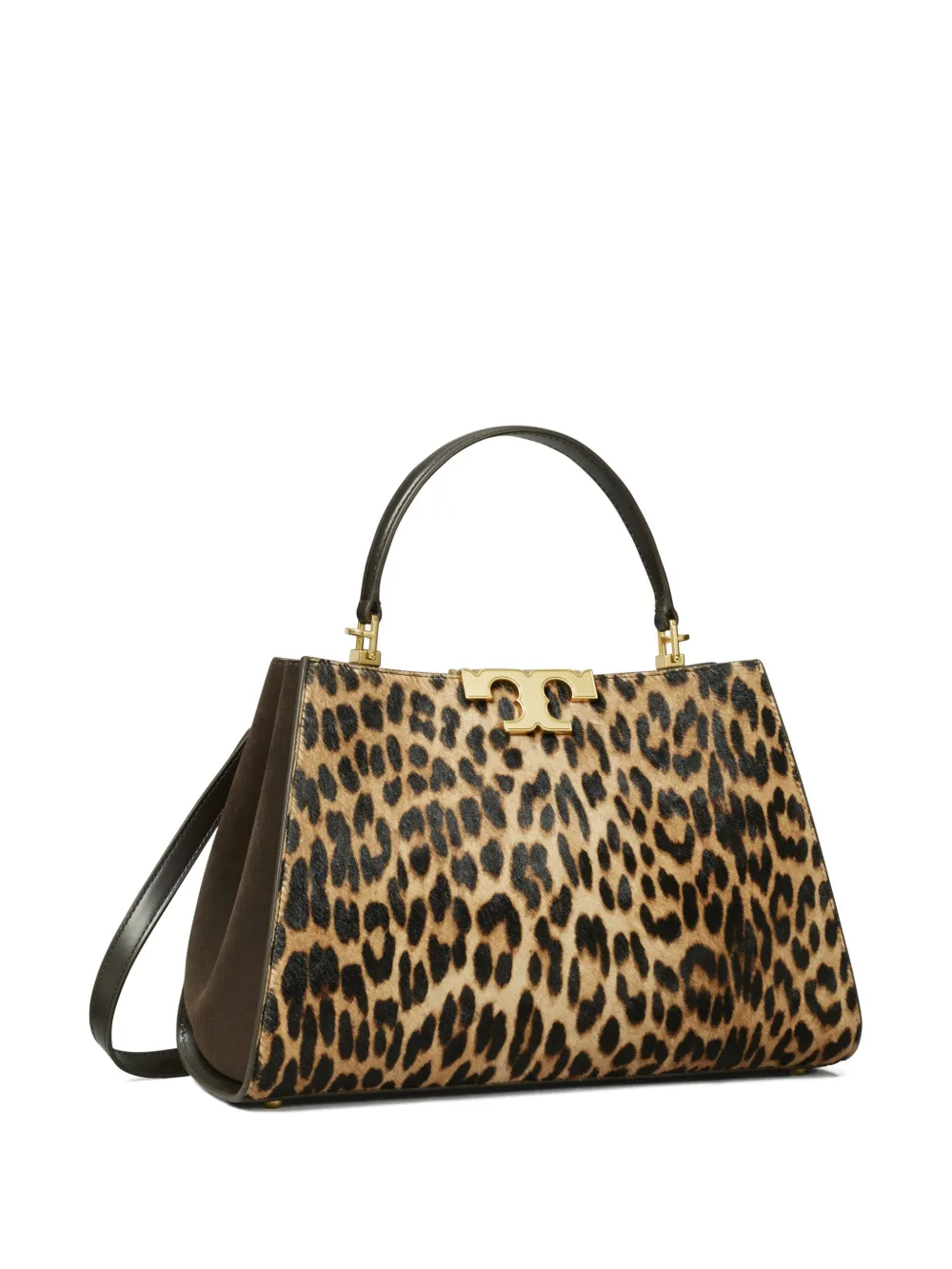 Tory Burch Eleanor leren shopper Bruin