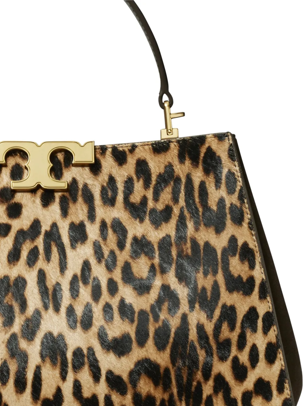 Tory Burch Eleanor leren shopper Bruin