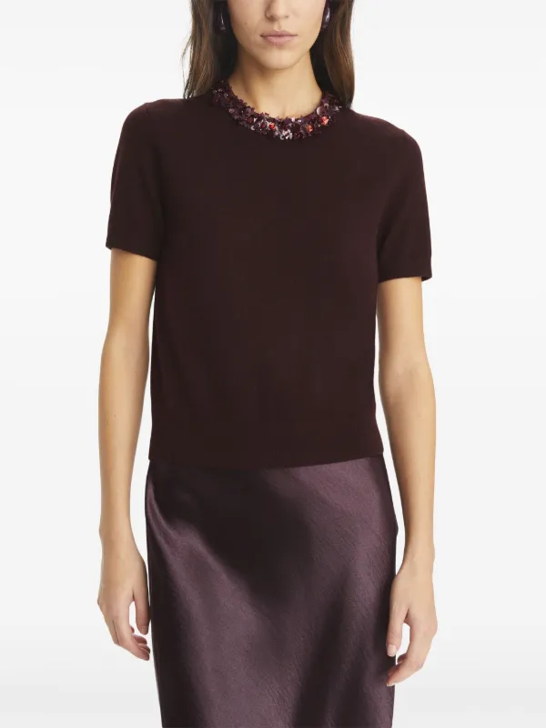 【関税・送料込】TORY BURCH コットンジャージー Tシャツ ジャージ Tory Burch(トリーバーチ) - 海外通販のBUYMA