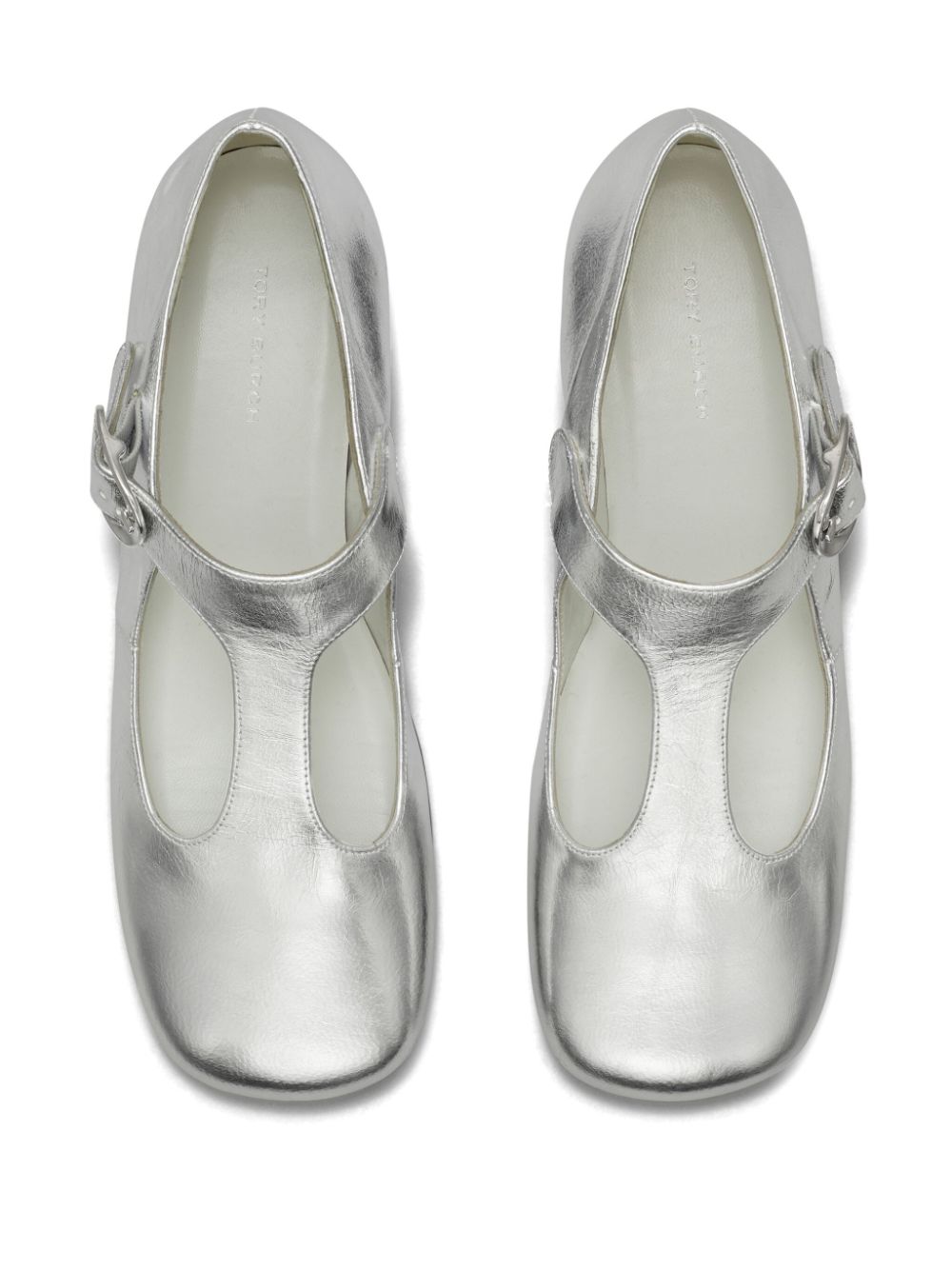 Tory Burch Violet T-Strap ballet flats Silver