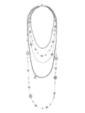 Tory Burch Crystal and Pearl necklace - Silver