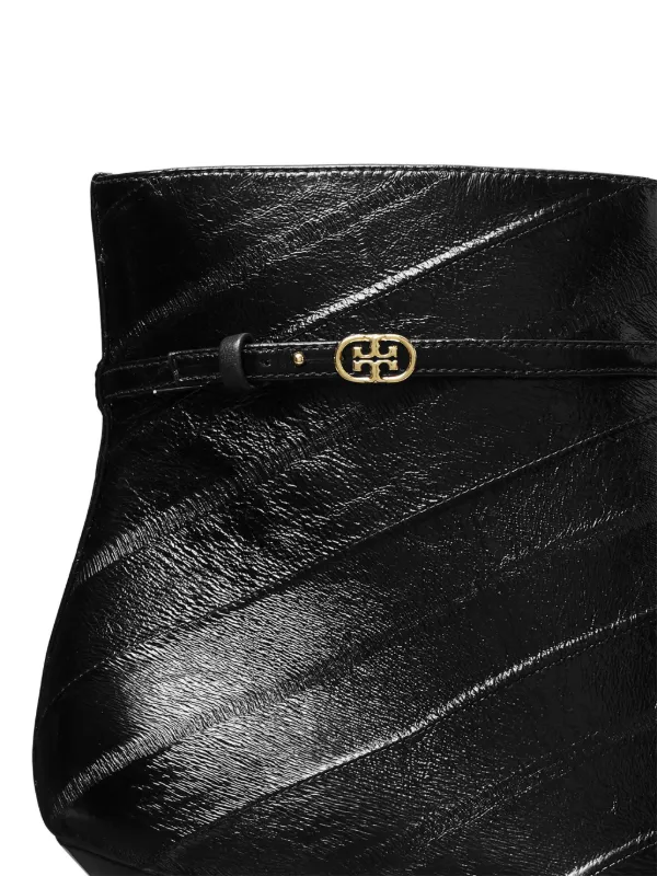 Tory Burch ダブルTバックル 65mm ブーツ | ブラック | FARFETCH JP