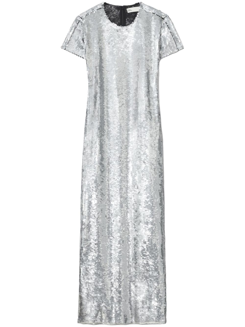 sequin-embellished T-shirt dress