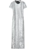 Tory Burch sequin-embellished T-shirt dress - Silver