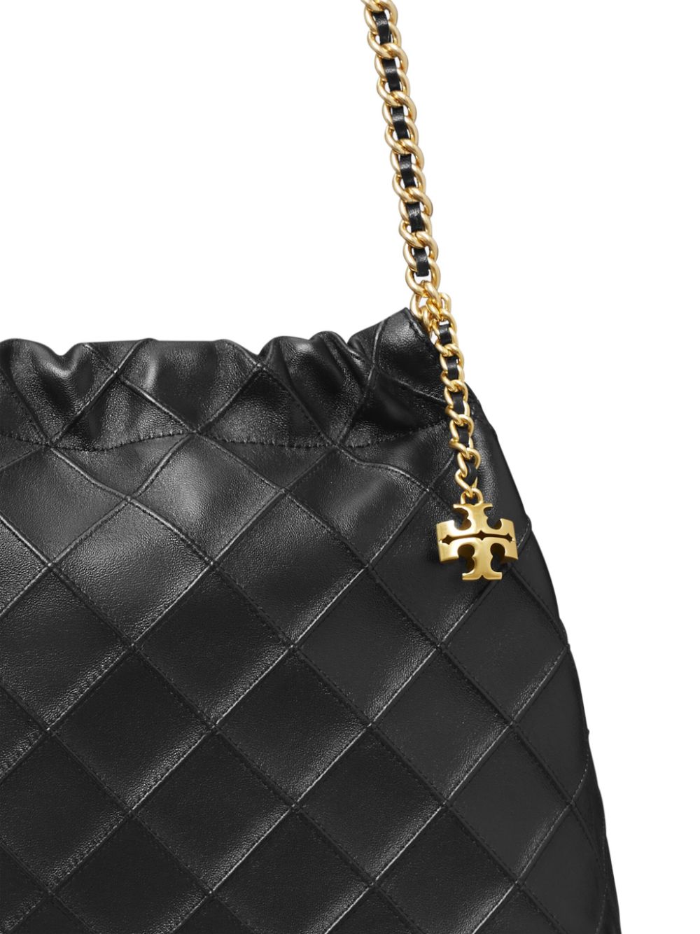 Shop Tory Burch Fleming Hobo Bag In Black