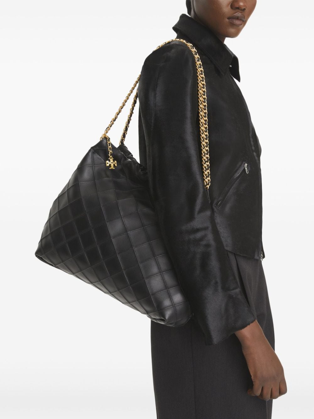 Tory Burch Fleming Hobo bag - Zwart