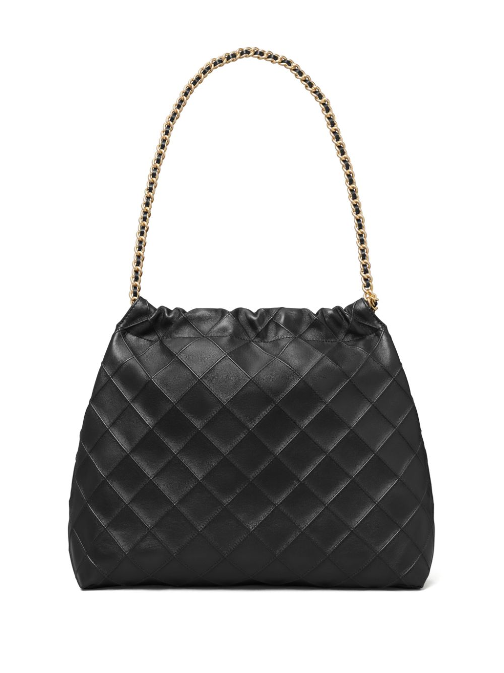 Shop Tory Burch Fleming Hobo Bag In Black