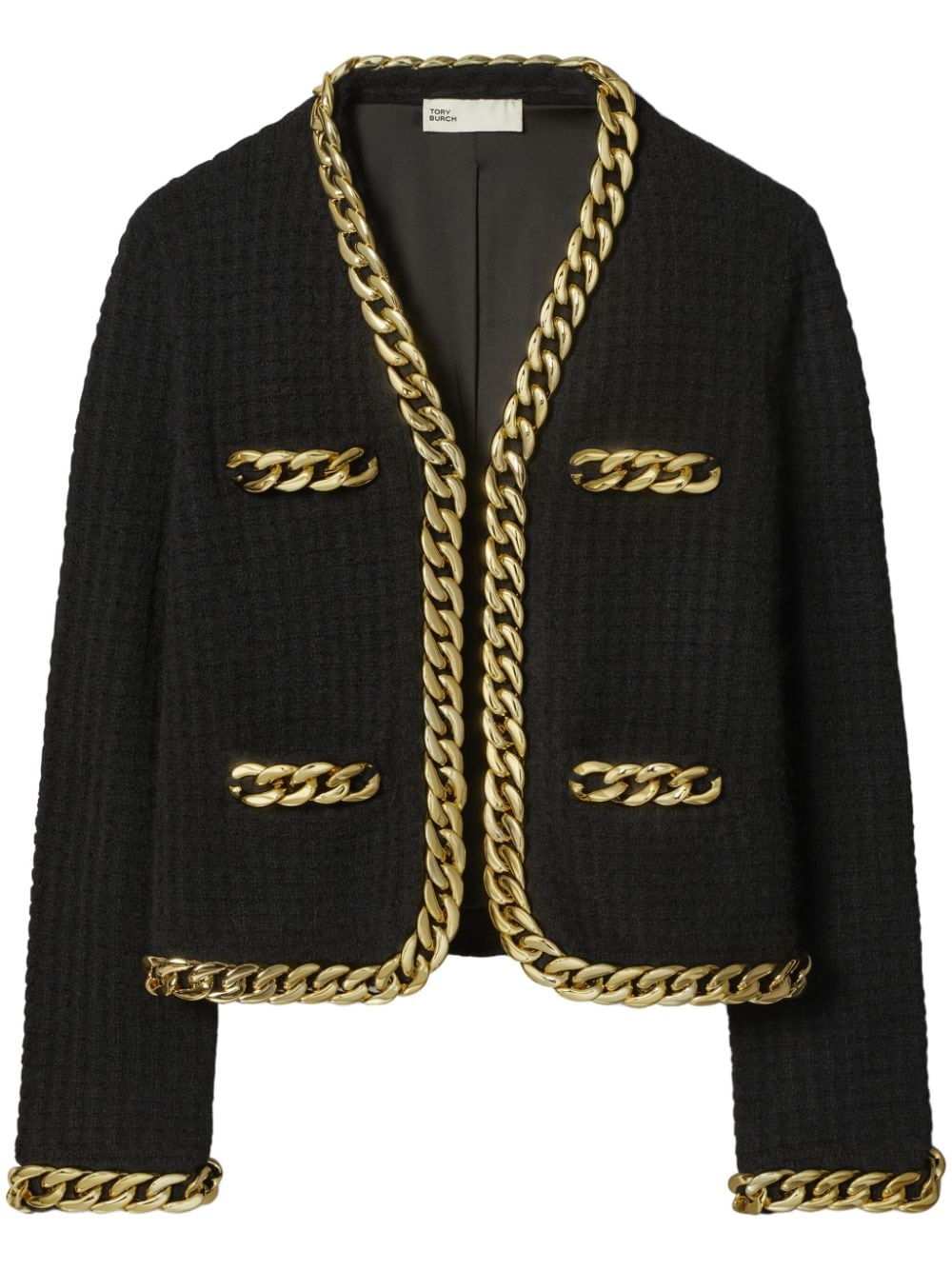 Shop Tory Burch Kendra Cardigan In 黑色