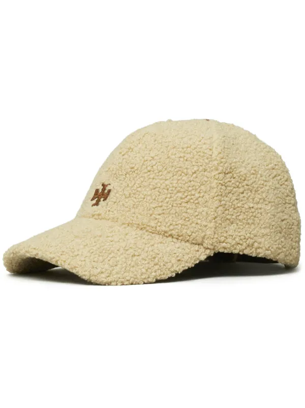 Tory Burch Logo Fleece Cap Neutrals FARFETCH AU