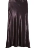 Tory Burch satin midi skirt - Purple