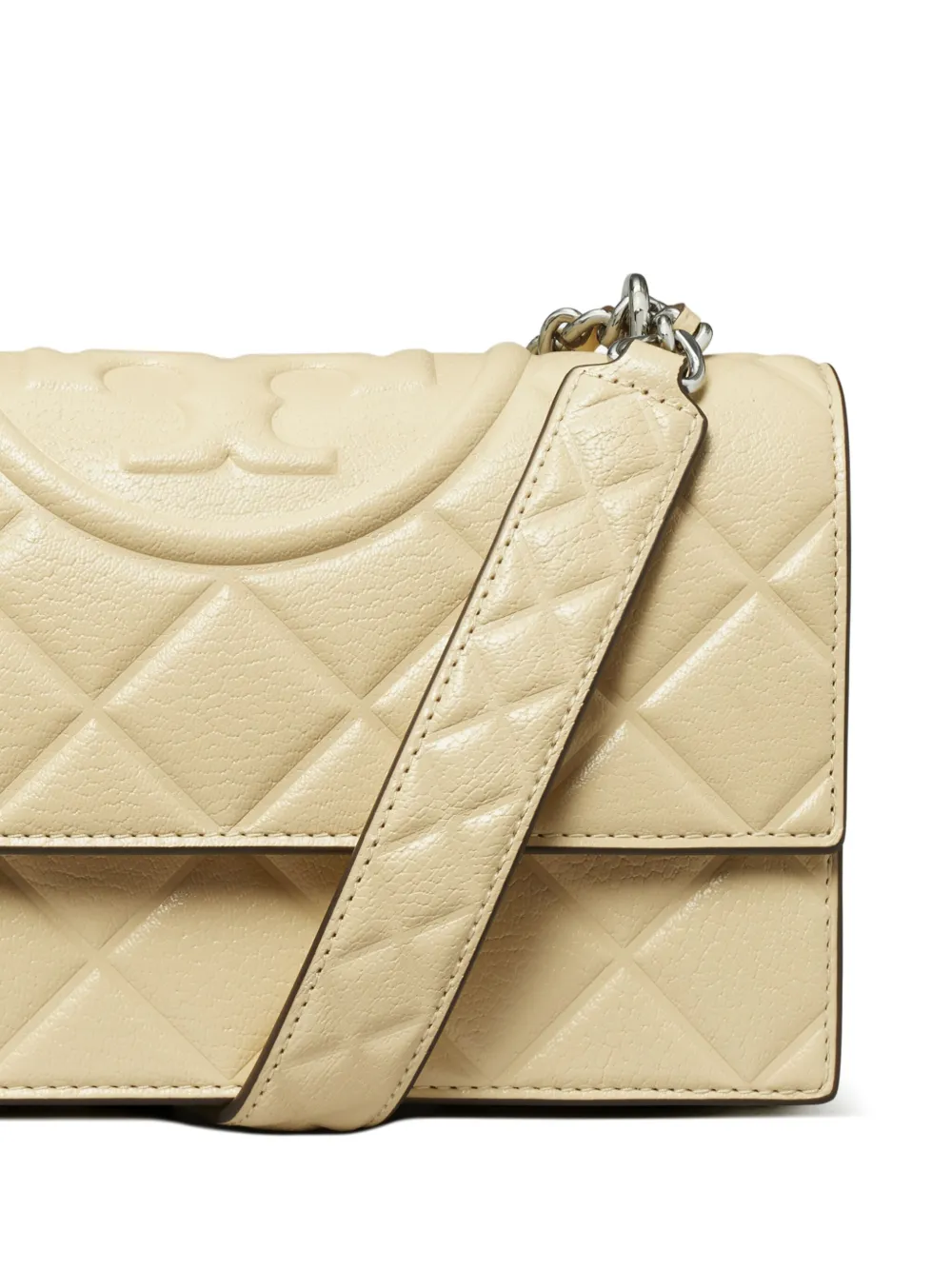 Tory Burch Fleming kleine schoudertas Beige