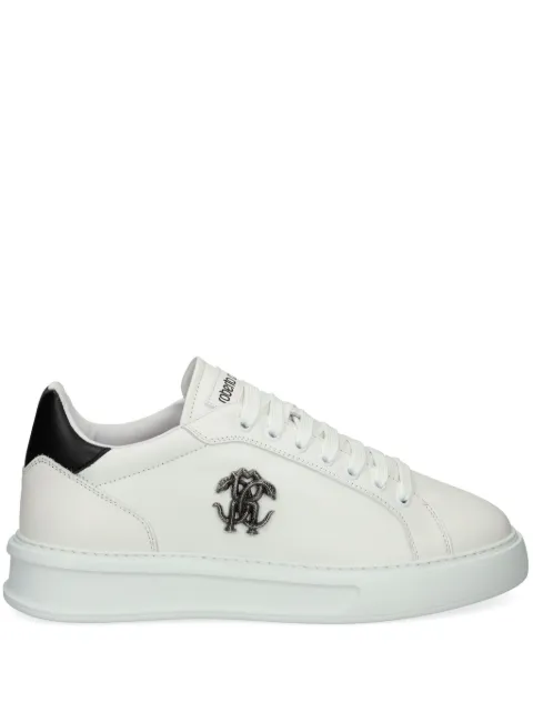 Roberto Cavalli logo-plaque trainers