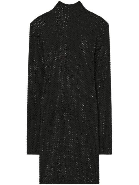 Tory Burch crystal-embellished roll neck dress Women